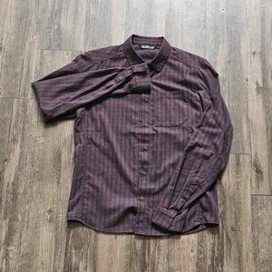Arc'teryx Small Burgundy Black Bernal LS Shirt